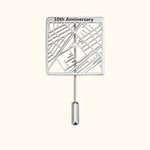 Spilla per anniversario con mappa coordinata personalizzata per lei