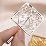 Spilla per anniversario con mappa coordinata personalizzata per lei