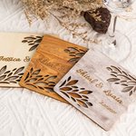 Personalisierte hölzerne Party Guest Favor Untersetzer 10pc