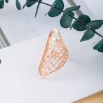 Personalised Map Address Location Ring