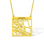 Personalisierte Sterling Silber Karte Halskette