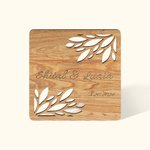 Personalized Wooden Party Guest Favor Coasters 10pc