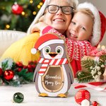 Christmas Cute Penguin Wooden Money Box for Children