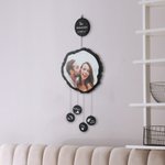 Annual Ring Photo Wind Chimes with State Map For Anniversary