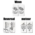 Personalized Set of 2 Wedding Champagne Glasses Gift for Couples