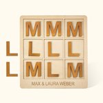 Personalized Tic Tac Toe Wooden Board Game Family Gifts