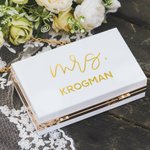 Sac de Mariée Acrylique Personnalisé Cadeau de Mariage