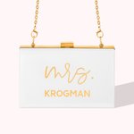 Sac de Mariée Acrylique Personnalisé Cadeau de Mariage