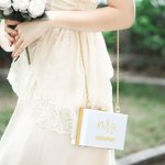 Sac de Mariée Acrylique Personnalisé Cadeau de Mariage