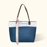 Sac en toile personnalisé avec poignée et ruban Wedding Bridesmaid Bridal Shower Bachelorette Gift for Bridesmaid Friends