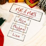 Plaque décorative personnalisée au nom d'un membre de la famille