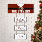 Plaque décorative personnalisée au nom d'un membre de la famille