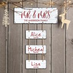 Plaque décorative personnalisée au nom d'un membre de la famille