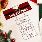 Plaque décorative personnalisée au nom d'un membre de la famille