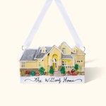 Personalized Handmade 3D Family House Portrait Model Ornament Home Decor with Text Christmas Housewarming Gift for Family Friend