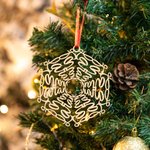 Personalised Christmas Wooden Snowflake Ornament with Name Christmas Tree Decor Christmas Gift for Family Friend