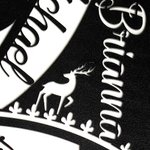 Newborn Baby Bell Christmas Ornaments with Personalised Name and Date