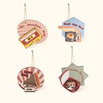 Ornement de Noël personnalisé en bois avec cassette de musique rétro Décoration de l'arbre de Noël pour la famille et les amis