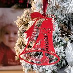 Newborn Baby Bell Christmas Ornaments with Personalised Name and Date