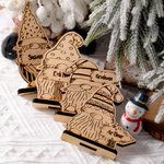 Personalised wooden Gonk Gnome Christmas Home Decoration