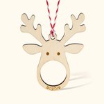 Personalised Reindeer Christmas Tree Ornaments Tree Decorations Set of 4 Pieces