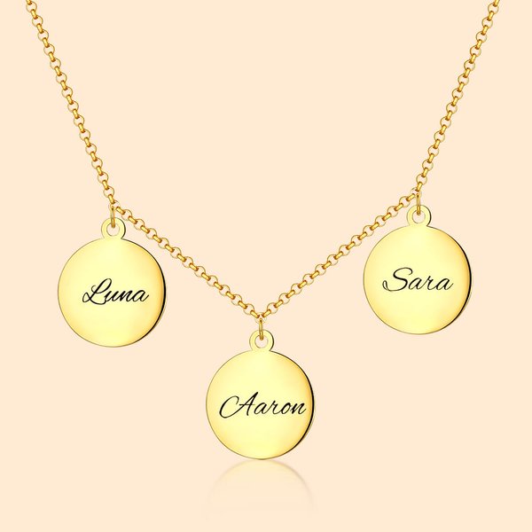 Collar con Nombre Triple Discos | Callie
