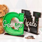 Personalized Colorful Initial Letter Money Banks with Name