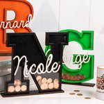 Personalized Colorful Initial Letter Money Banks with Name