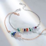 Personalized Family Natural Birthstone Handcrafted  Bracelet