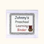Personalized Preschool Learning Binder Educational Toys for Kids