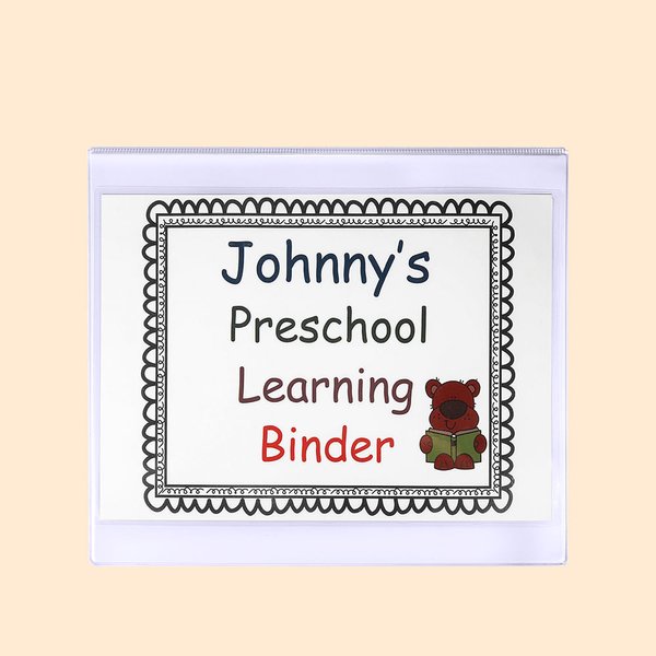Preschool Learning Binder Educational Toys