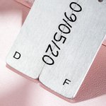 Personalized Initial & Date Matching Message Keyrings for Couples