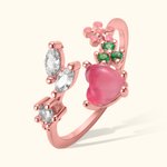 Flower Stackable Adjustable Ring Gift for Women