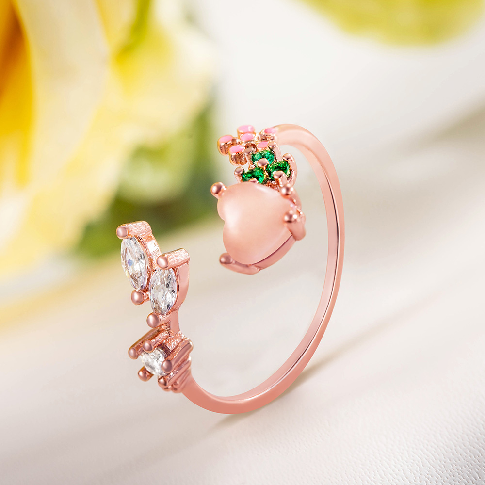 Elsie | Women's Flower Adjustable Ring