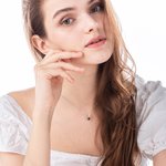 Personalised Sterling Silver Double Heart Photo Projection Necklace with I Love You in 100 Languages Birthday Anniversary Gift for Her