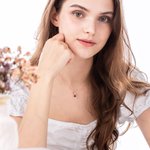 Personalised Sterling Silver Double Heart Photo Projection Necklace with I Love You in 100 Languages Birthday Anniversary Gift for Her