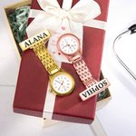 Personalised Medical Clip on Fob Watch & Ballpoint Pen Set with Engraved Name and Gift Box Thank You Birthday Gift for Nurses Doctors Vets