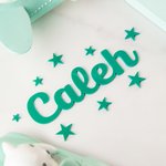 Acryl deurnaambord met sterren of harten Decor voor babykamer