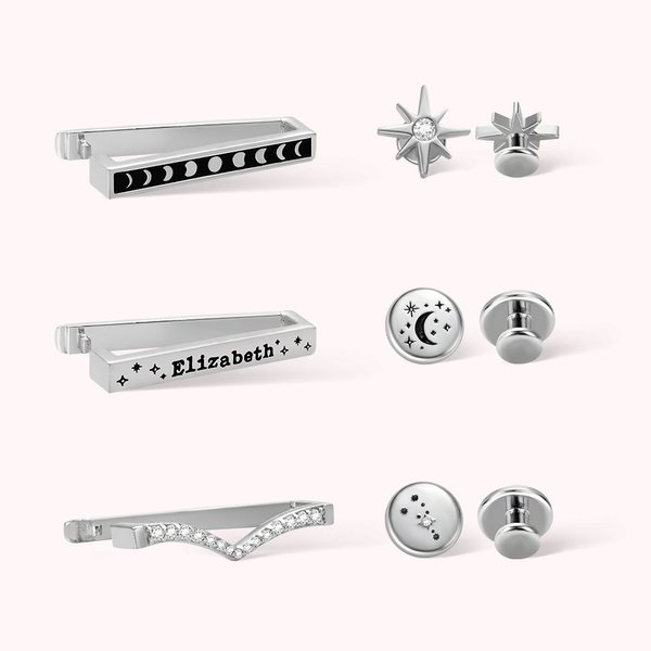 Personalisierte Konstellation Mond und Sterne Uhrband Charm
