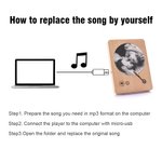 Personalized Photo Wooden Album Music Record Player Anniversary Valentine's Day Gift for Couples