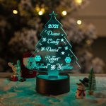 Personalized Christmas Tree LED Night Light