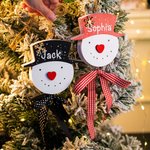 Personalizzato fatto a mano appeso pupazzi di neve decorazione regali di Natale