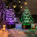 Personalized Christmas Tree LED Night Light