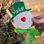 Personalizzato fatto a mano appeso pupazzi di neve decorazione regali di Natale