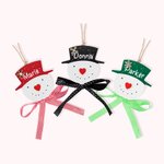 Personnalisable Bonhomme de neige de Noël Suspendu Décorations Cadeau