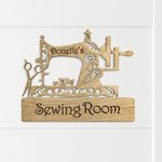 Personalized Wooden Sewing Room Studio Sign Home Decor