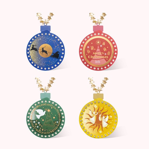 Décoration Suspendue Noël Balle et lumière Ampoule Décor Personnalisé avec Nom Date Texte ou Signe du Zodiaque