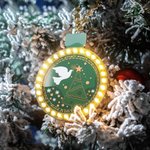 Personalized Christmas Ball with Light Bulbs Ornaments