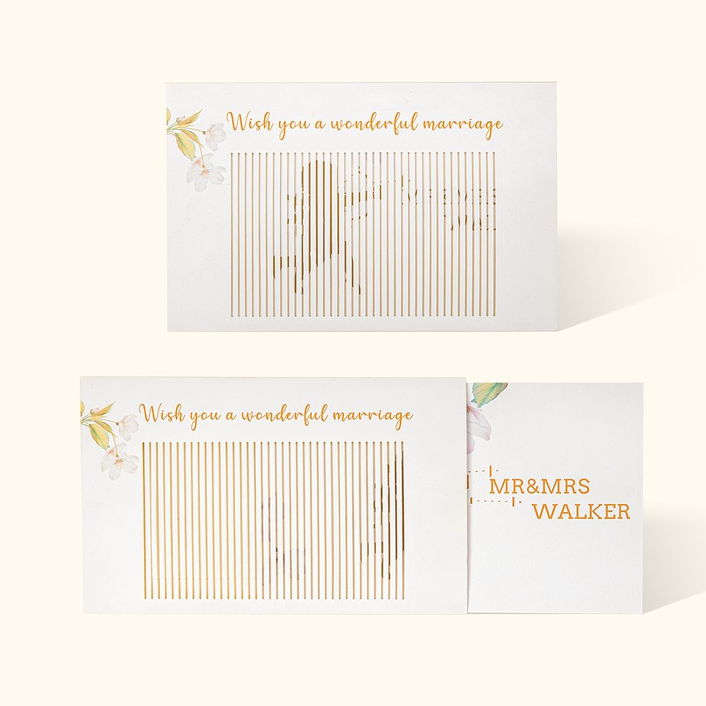 Carte de vœux personnalisée Cupidon Effet dynamique Cadeaux pour petites amies Cadeaux pour jeunes mariés/couples/amoureux