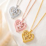 Personalisierte Pfotenabdruck Engelsflügel Halskette